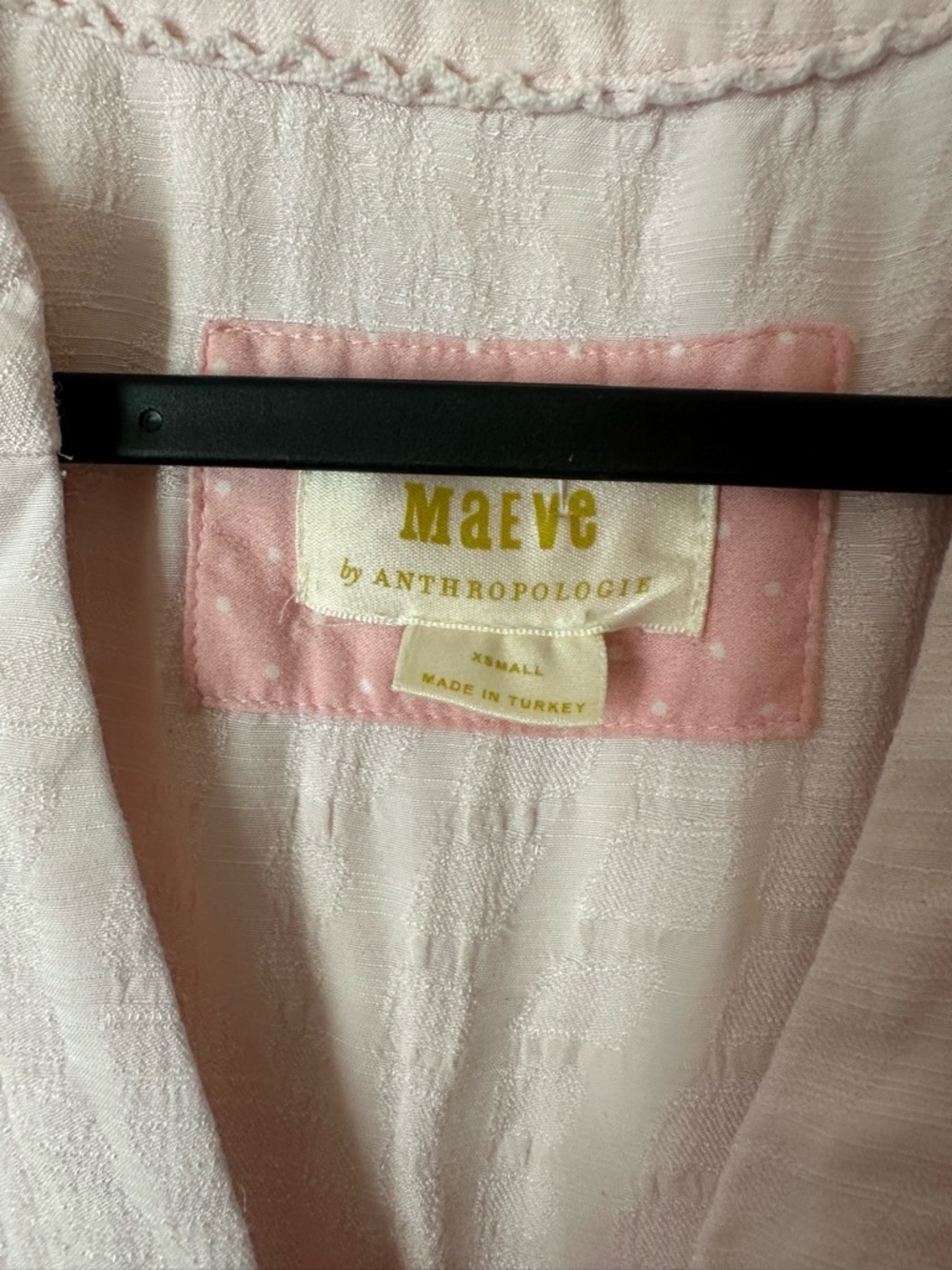 Anthropologie Maeve Tania Sacha Tiered Tunic Mini Short Sleeve Dress Pink Sz XS - Picture 3 of 5